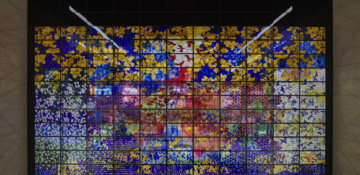 Bahrain International Airport – Brian Clark Art Glass Panels